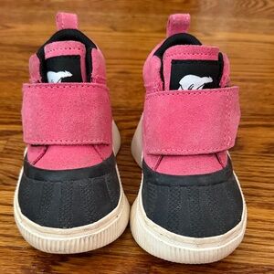 Sorel Kids Pink and Black Boots